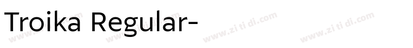 Troika Regular字体转换